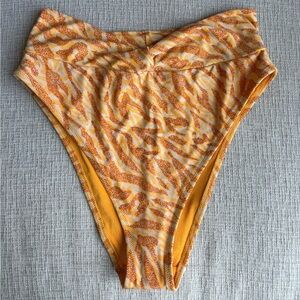Aerie Orange High-Cut Bikini Bottom